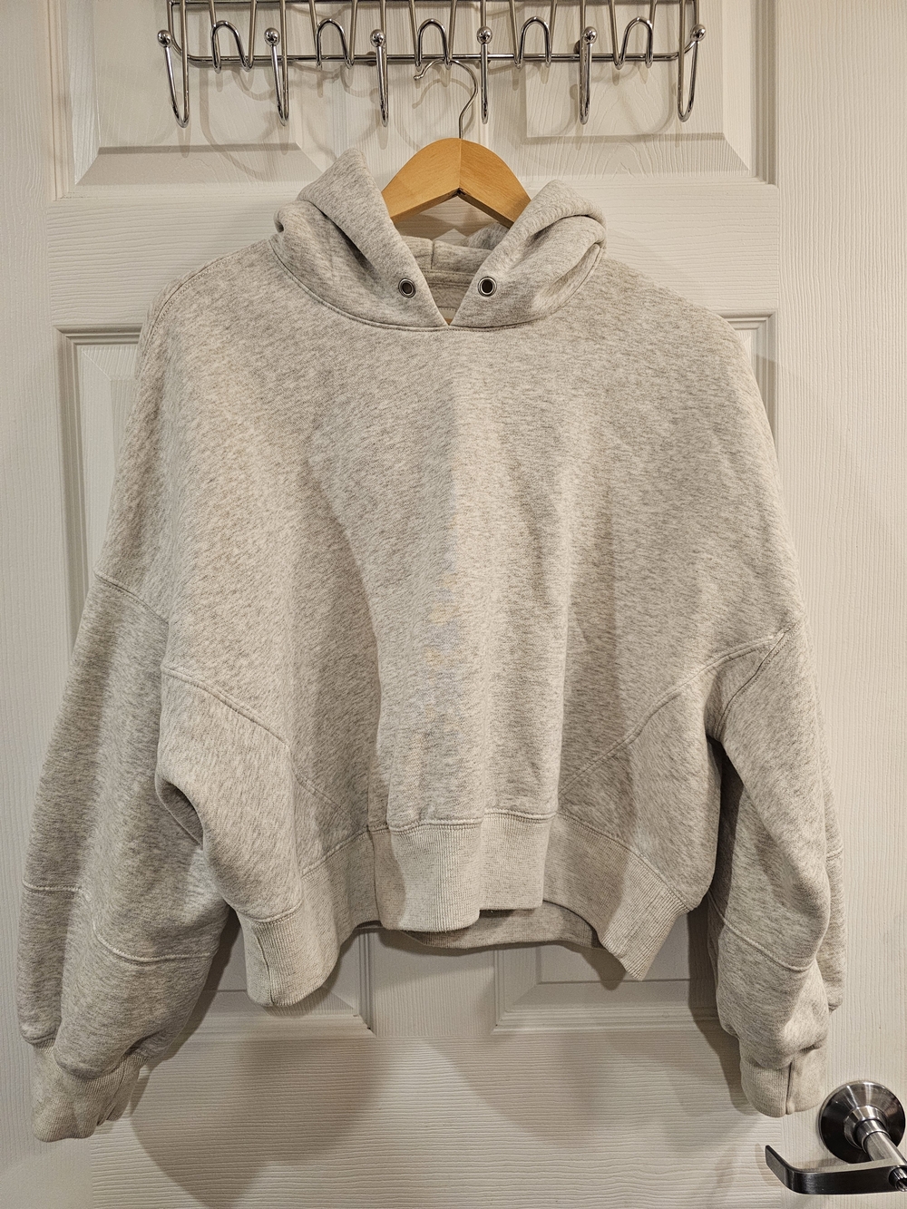 Abercrombie & Fitch Light Heather Gray Hoodie